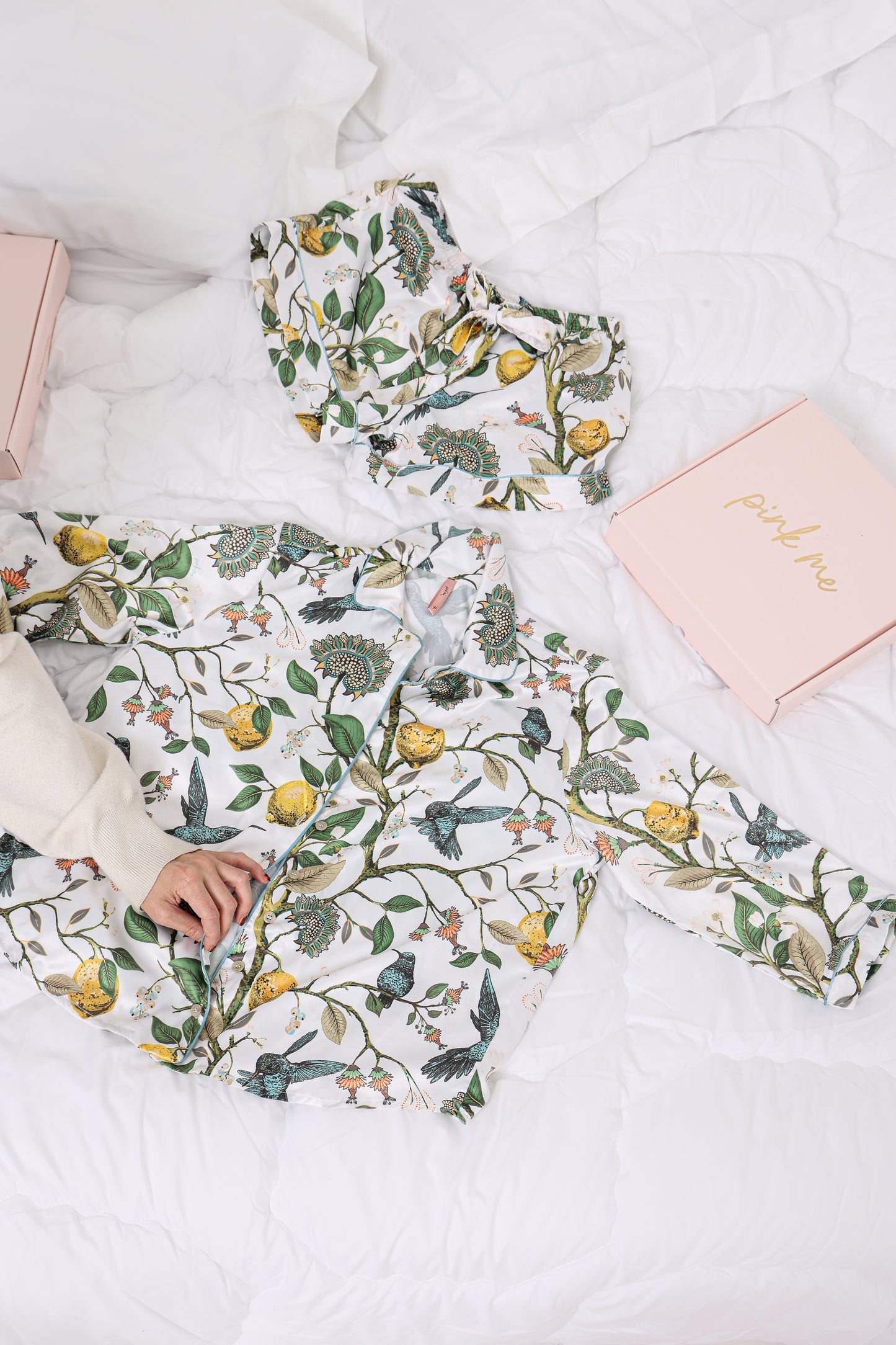 Pijama Classic Curto Satin Limoncello