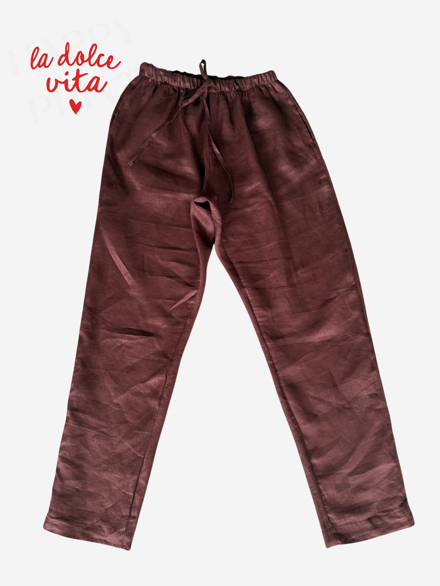 Breezy Pants Choco Puro Linho