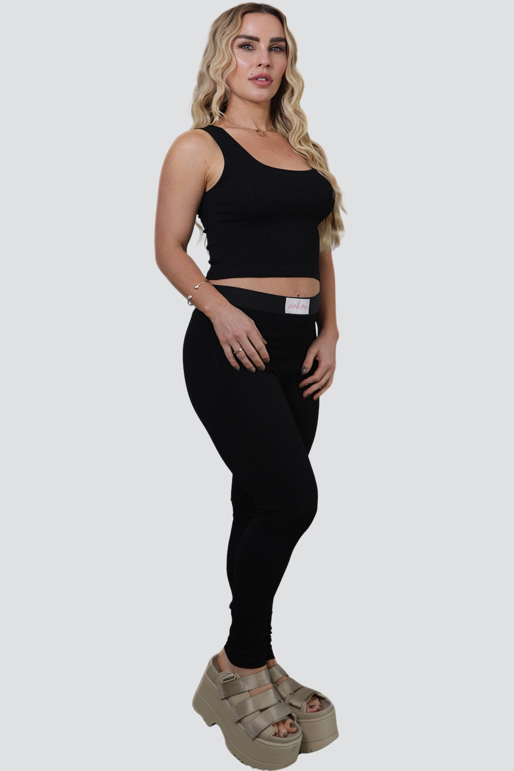 Regata Daily com Decote Quadrado Black