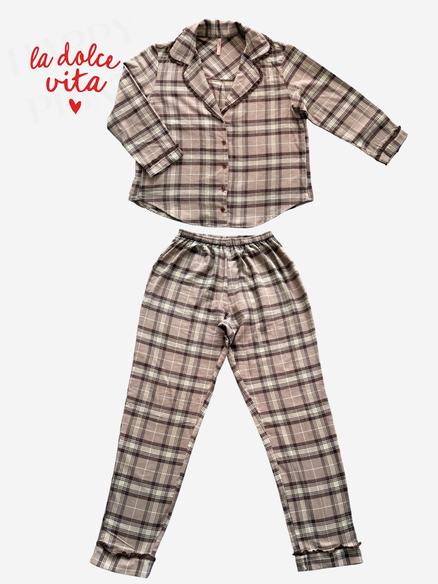 Pijama Classic Flanela Soft Minori