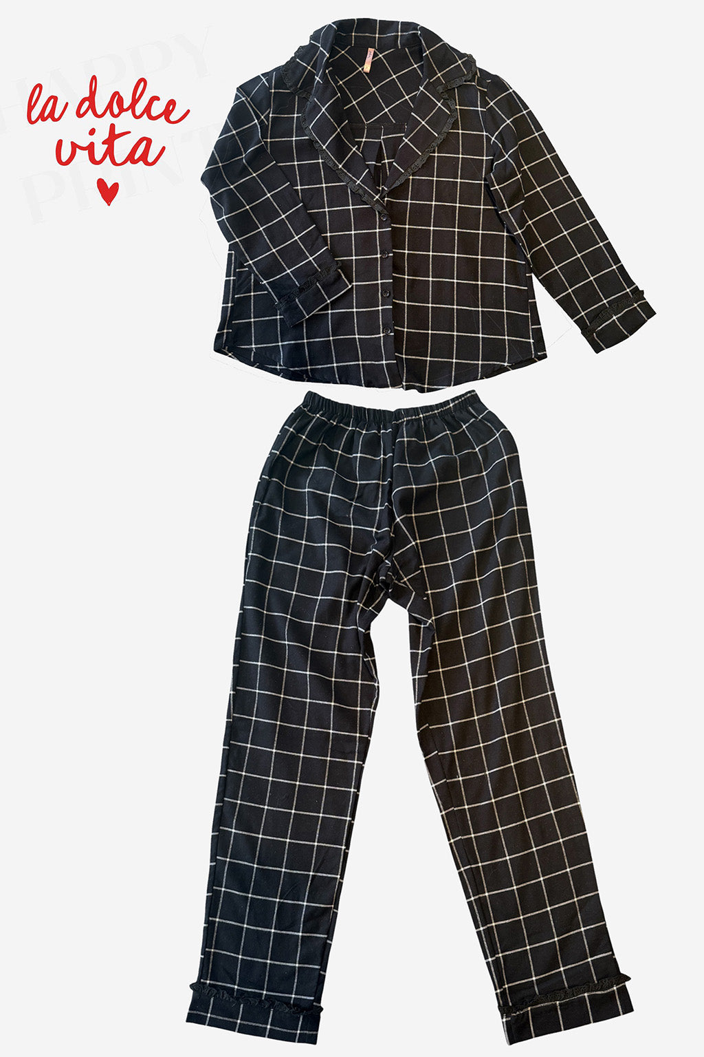 Pijama Classic Flanela Soft Maiori