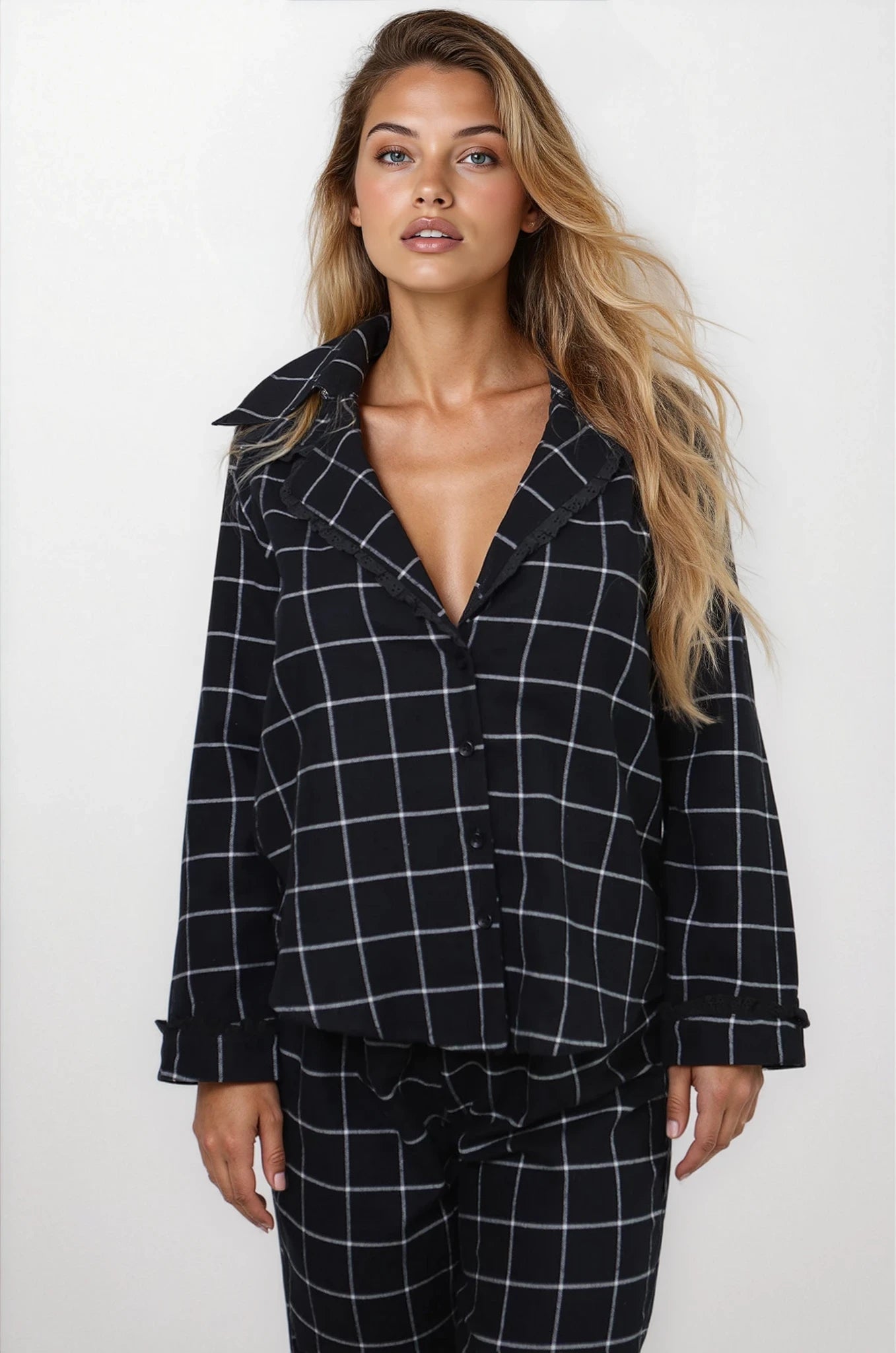 Pijama Classic Flanela Soft Maiori