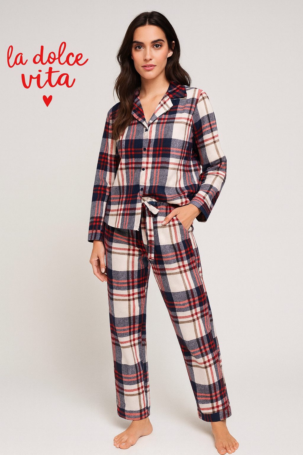 Pijama Classic Flanela Positano