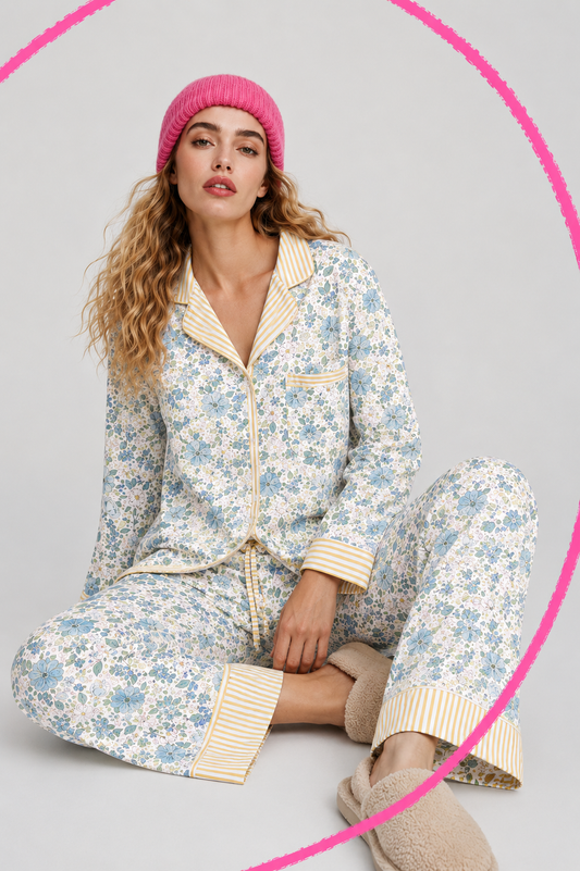 Pijama Classic Longo Santorini Mornings