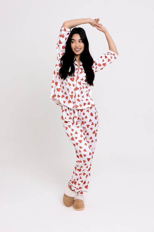 Pijama Classic Longo Satin Amore