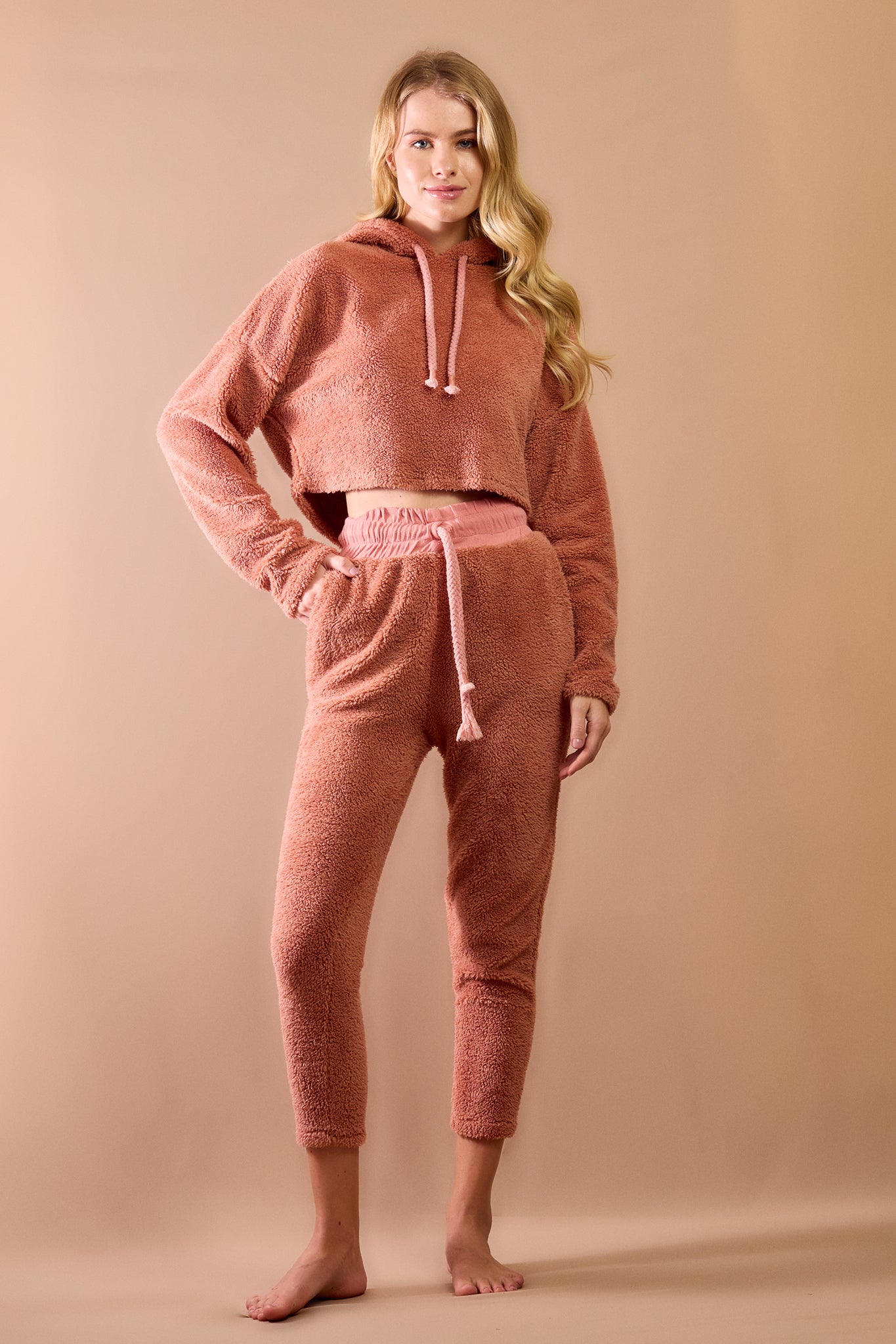 Pijama Cozy Fleece Rose Gold