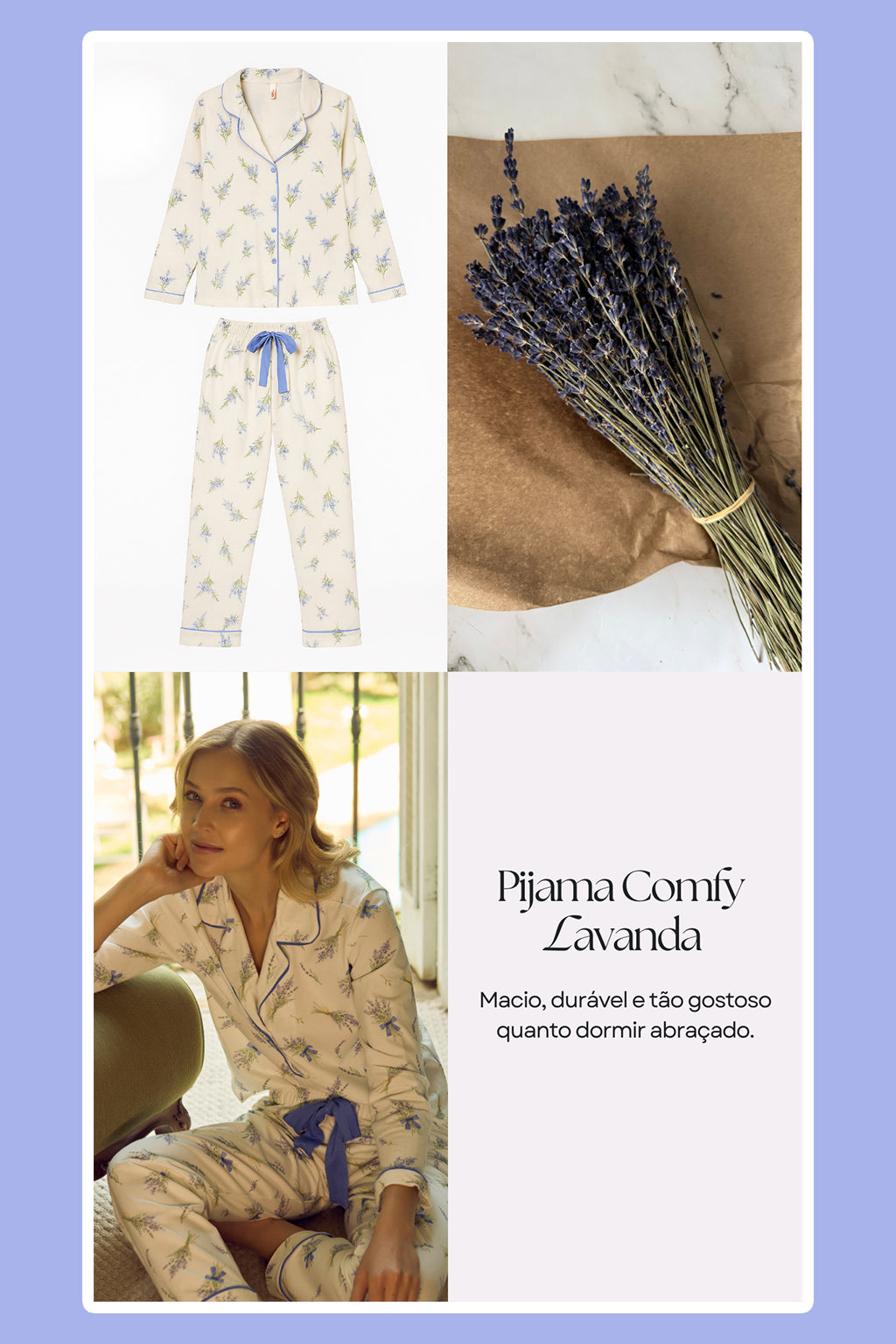 Pijama Comfy Lavanda